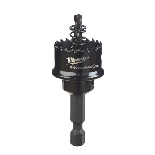 Milwaukee 49-56-9810 Hole Saw, 7/8 in Dia, 1/2 in D Cutting, 1/4 in Arbor, 8 TPI, HSS Cutting Edge