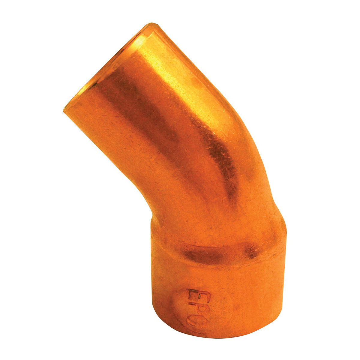 EPC 31220 Street Pipe Elbow, 2 in, Sweat x FTG, 45 deg Angle, Copper