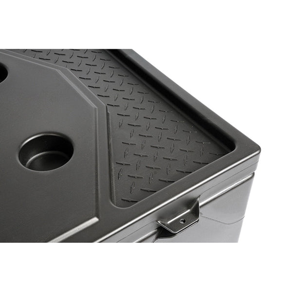 DEE ZEE DZ6537P Storage Chest, 10.4 cu-ft, 39 in L, 27 in W, 17 in H, Poly, Black