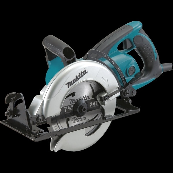 Makita 5477NB Circular Saw, 15 A, 7-1/4 in Dia Blade, 5/8 in Arbor, 0 to 51.5 deg Bevel