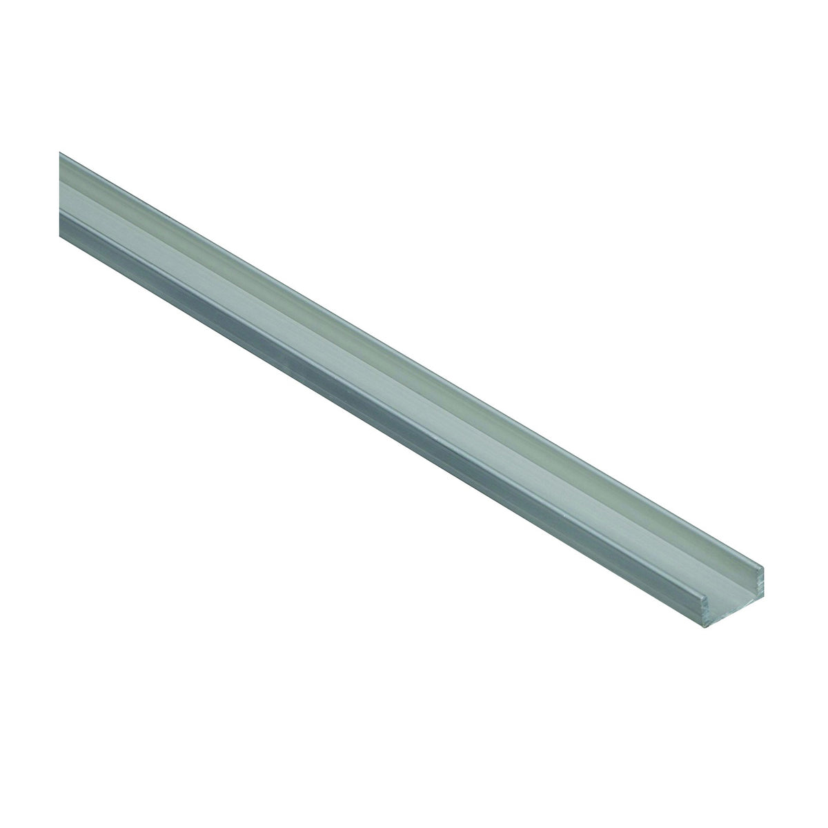 Stanley Hardware 4208BC Series N258-541 U-Channel, 96 in L, 1/16 in Thick, Aluminum, Mill