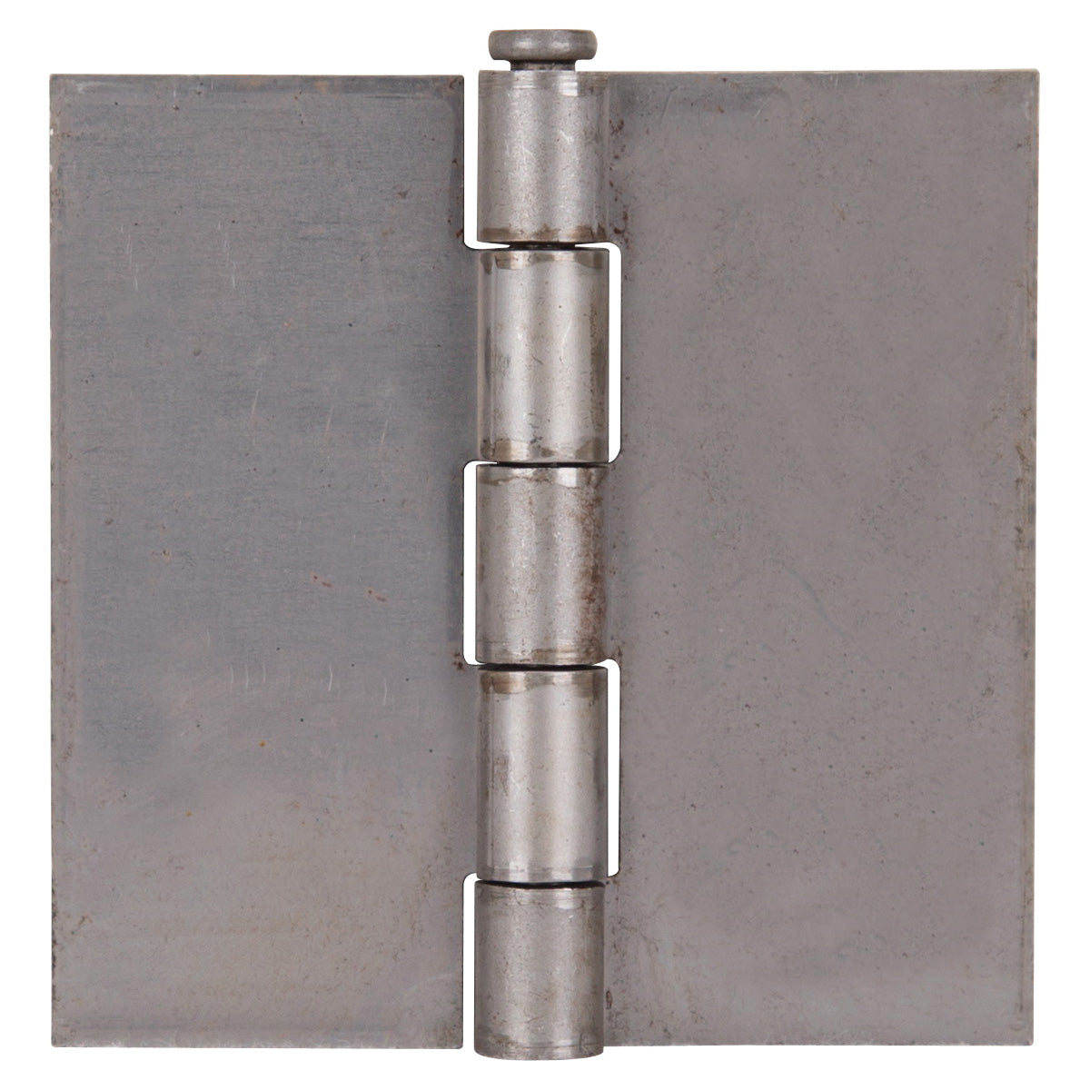 ProSource LR-021-PS Door Hinge, 4 in W Door Leaf, 4 in H Door Leaf, 2.2 mm Thick Door Leaf, Steel, Plain Steel, 140 lb