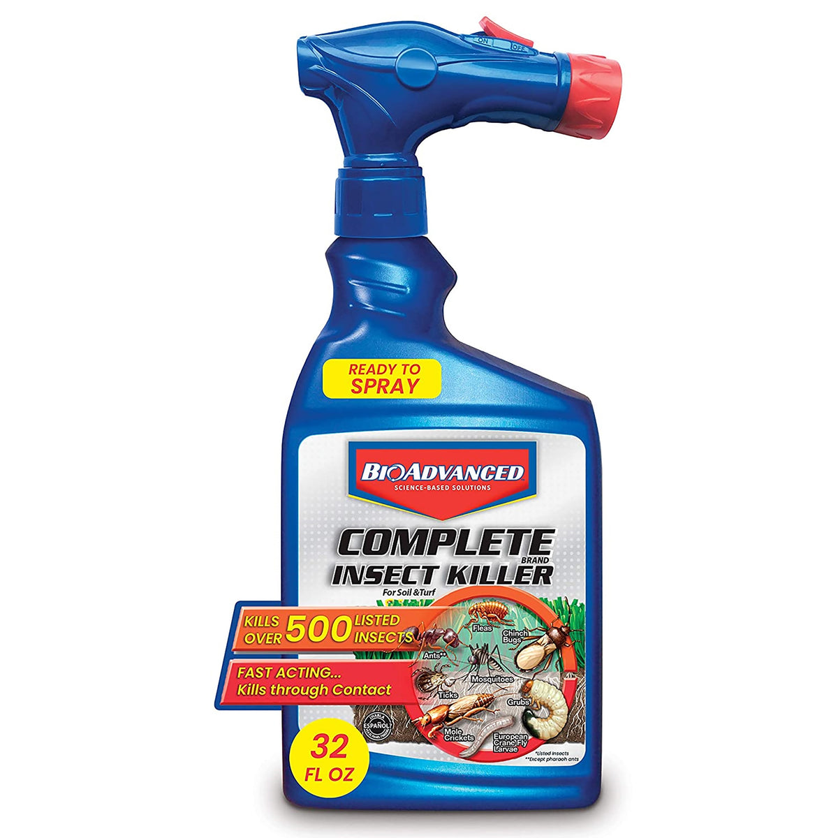 BioAdvanced 700280B Insect Killer, Liquid, Spray Application, 32 oz
