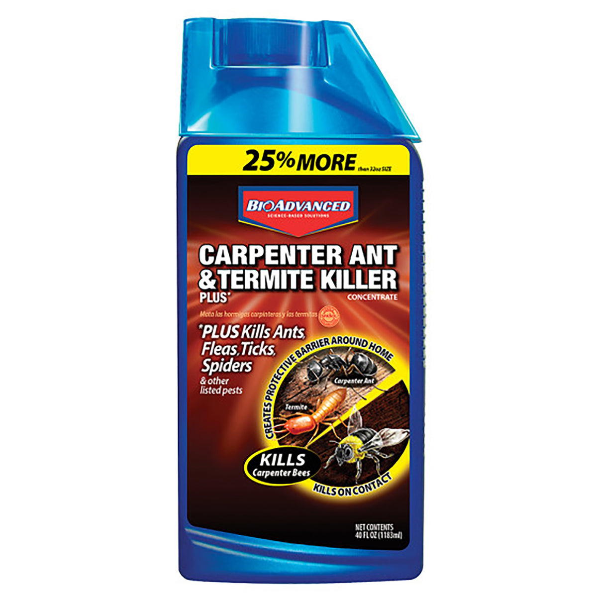 BioAdvanced 700310B Ant and Termite Killer, Liquid, Brush, Spray Application, 32 oz Bottle