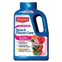 BioAdvanced 701110A Rose and Flower Fertilizer, 4 lb, Granular, 6-9-6 N-P-K Ratio