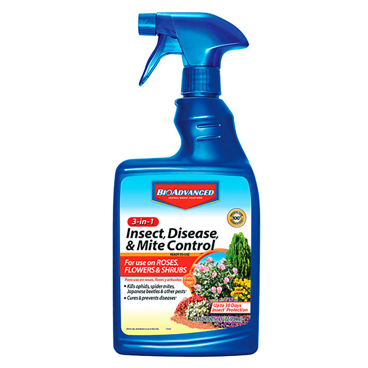 BioAdvanced 701290B Insect, Disease and Mite Control, Liquid, Spray Application, 24 oz Can