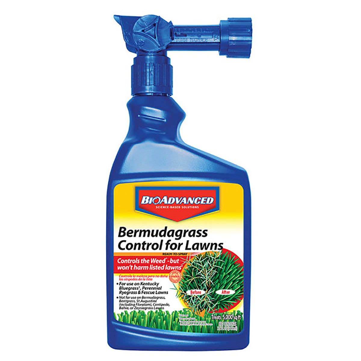 BioAdvanced 704100B Bermuda Grass Control, Liquid, Off-White, 32 oz Bottle
