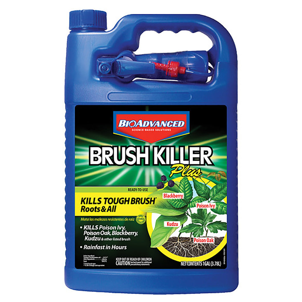 BioAdvanced 704655A Brush Killer, Liquid, Light Yellow, 1 gal Bottle