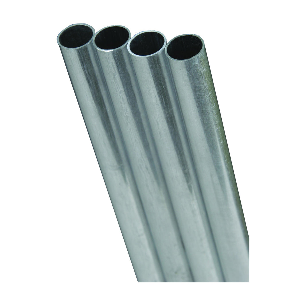 K & S 87121 Tube, 0.38 in ID x 0.437 in OD Dia, 12 in L, Stainless Steel, Polished Natural, AISI 304/304L Grade