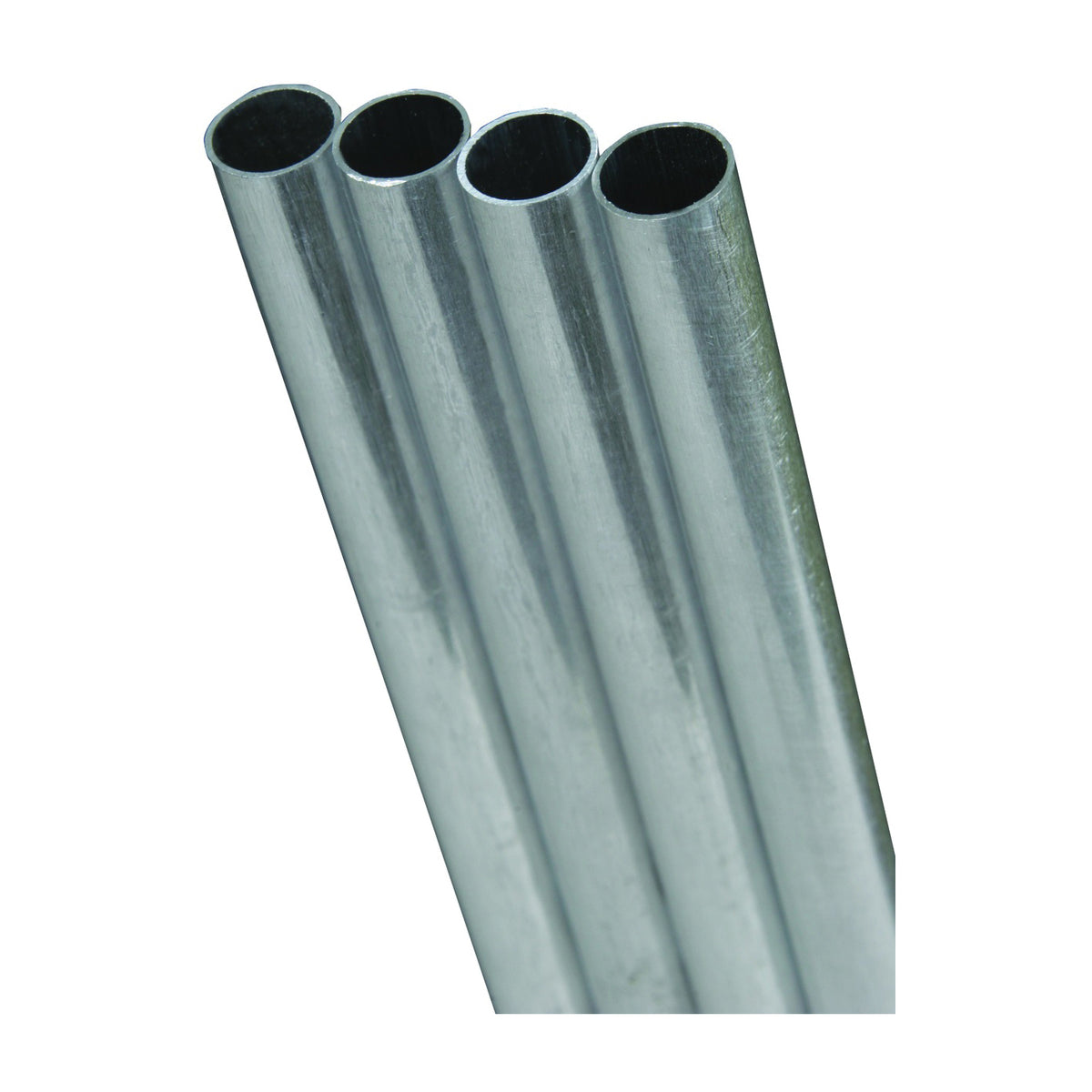 K &amp; S 87123 Tube, 0.44 in ID x 0.5 in OD Dia, 12 in L, Stainless Steel, Polished Natural, AISI 304/304L Grade