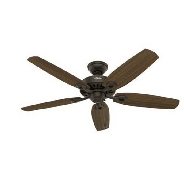 Hunter 53238 Ceiling Fan, 5-Blade, Brazilian Cherry/Harvest Mahogany Blade, 52 in Sweep, Fiberboard Blade, 3-Speed