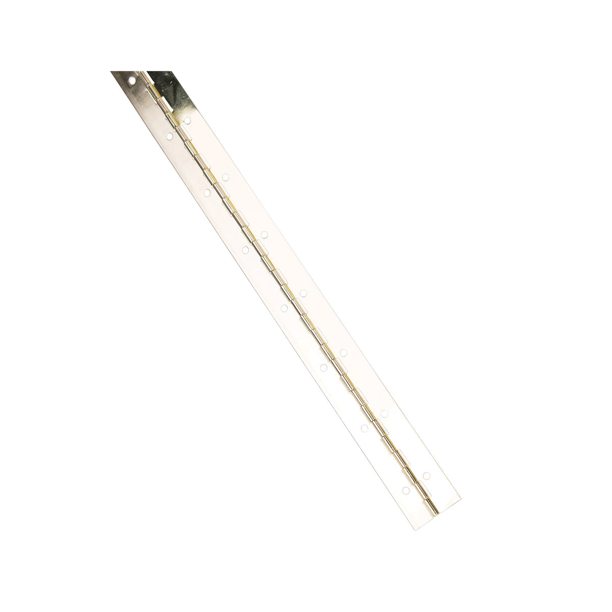 ProSource Continuous Hinge, 180 deg, Steel, Bright Nickel, 1.5 in x 72 in