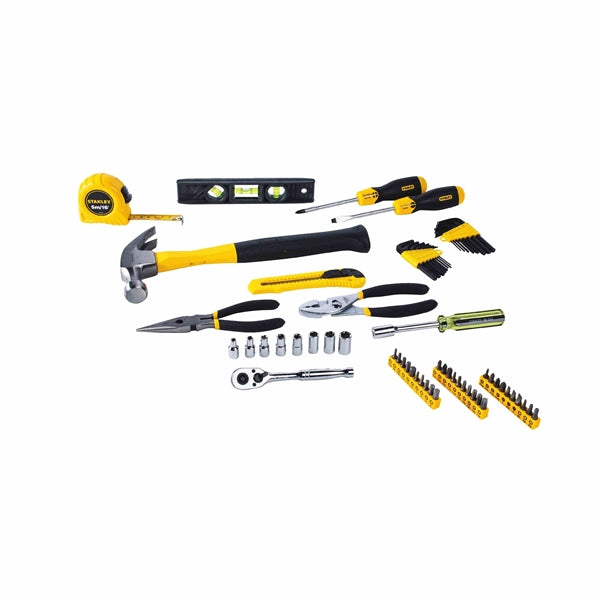 STANLEY 94-248 Homeowner's Tool Kit, 65-Piece, Steel, Nickel Chrome