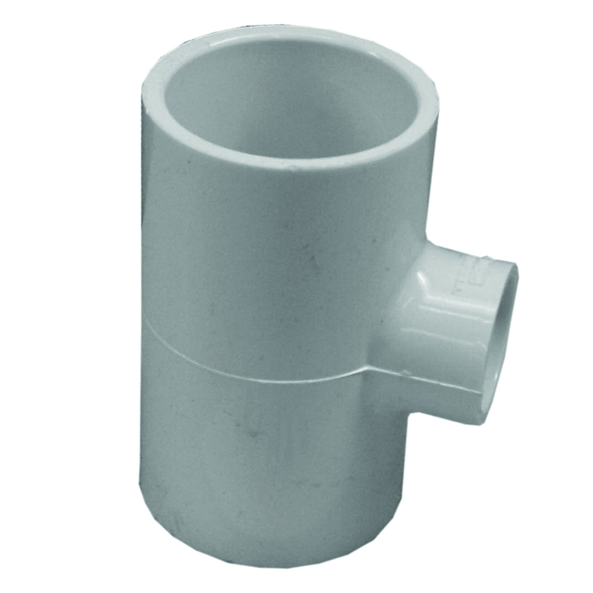 GENOVA 300 Series 31495 Pipe Reducing Tee, 1-1/2 x 1 in, Slip x Slip-Joint, PVC, White, SCH 40 Schedule