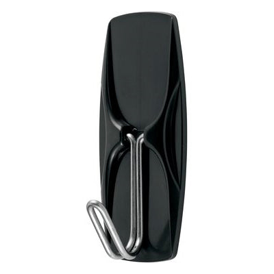 Command 17065S-AWES Wire Hook, 2 lb, 2-Hook, Plastic/Stainless Steel, Slate