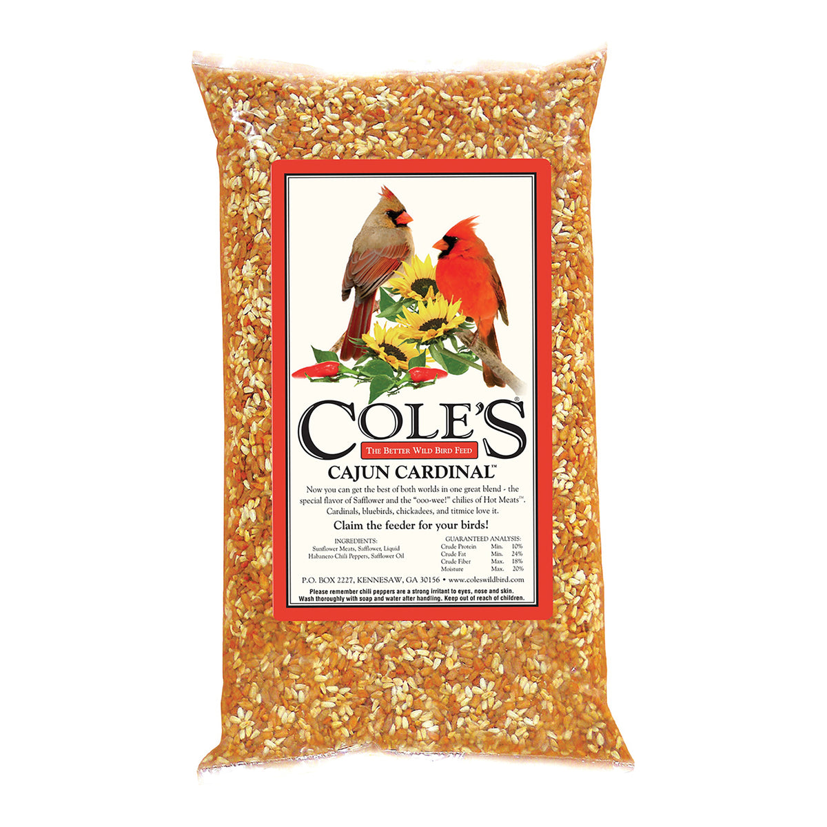 Cole&#39;s Cajun Cardinal Blend CB05 Blended Bird Seed, 5 lb Bag