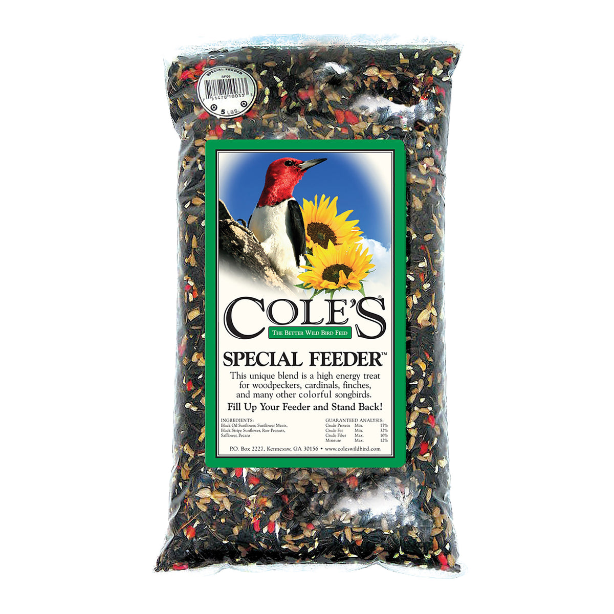 Cole&#39;s Special Feeder SF05 Blended Bird Food, 5 lb Bag