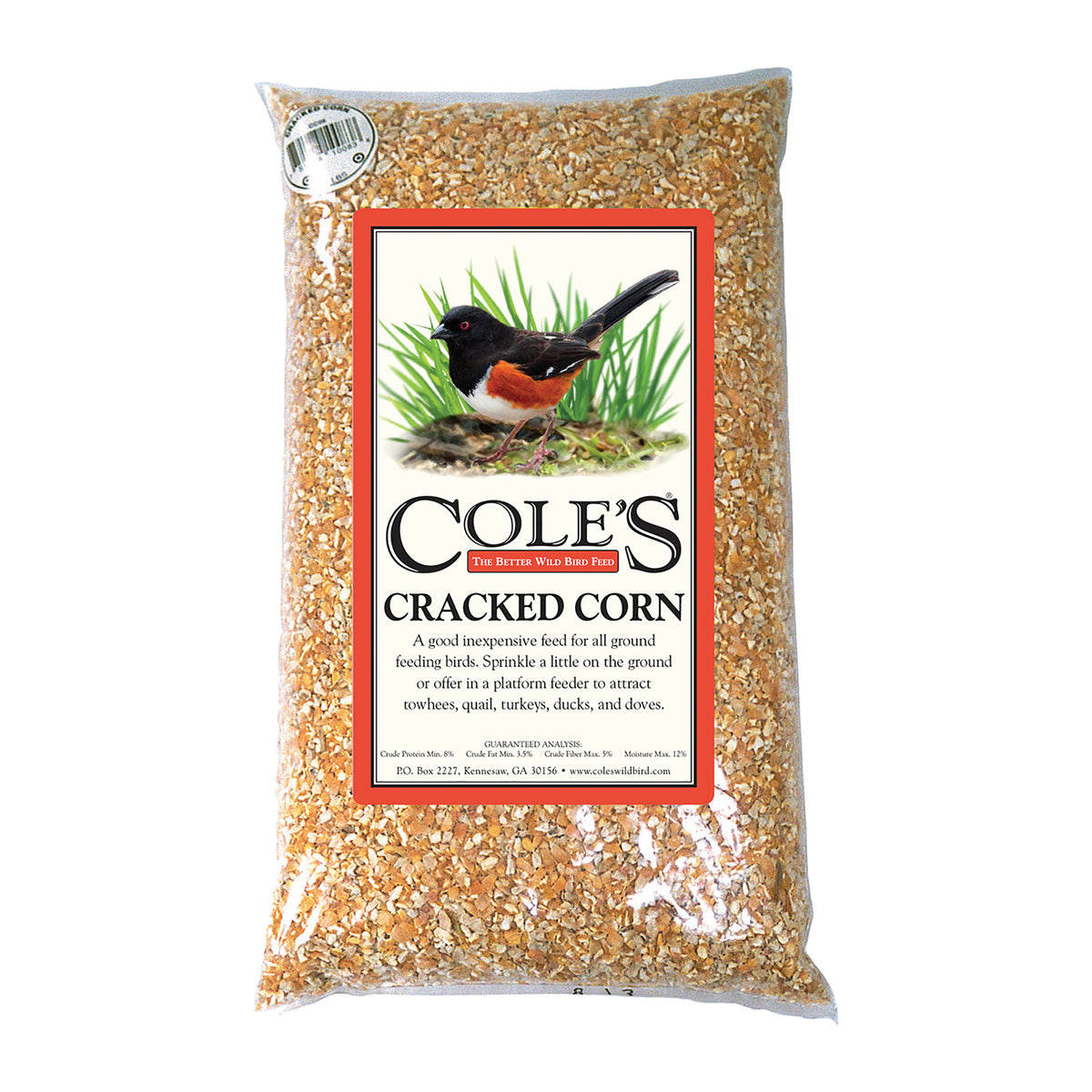 Cole&#39;s CC05 Cracked Corn Bird Seed, 5 lb Package, Bag