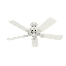 Load image into Gallery viewer, Hunter 53251/28722 Ceiling Fan, 5-Blade, Beech/White Blade, 52 in Sweep, 3-Speed, With Lights: Yes
