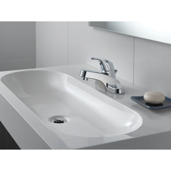 Peerless P136LF Bathroom Faucet, 1.2 gpm, 1-Faucet Handle, Metal, Chrome Plated, Lever Handle, Standard Spout