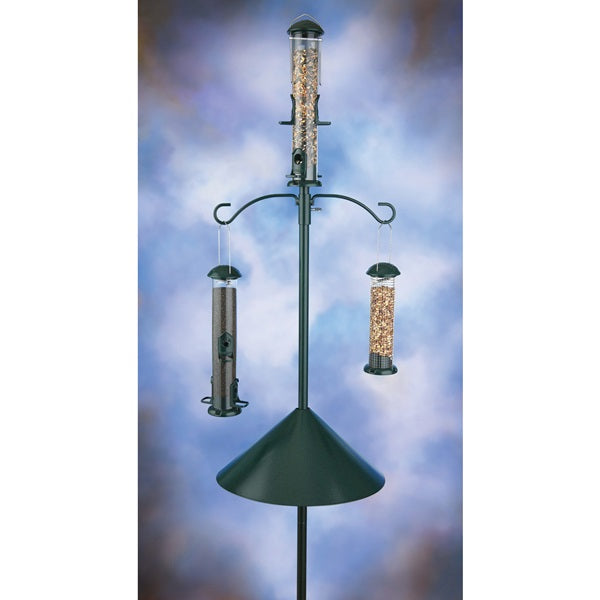 Squirrel-X 38023 Squirrel Baffle, Wrap-Around, Steel, Dark Green, Powder-Coated