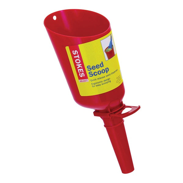 Stokes Select 38095-6CT Bird Seed Scoop, Quick-Release, Plastic, Red, For: Tubular Bird Feeder