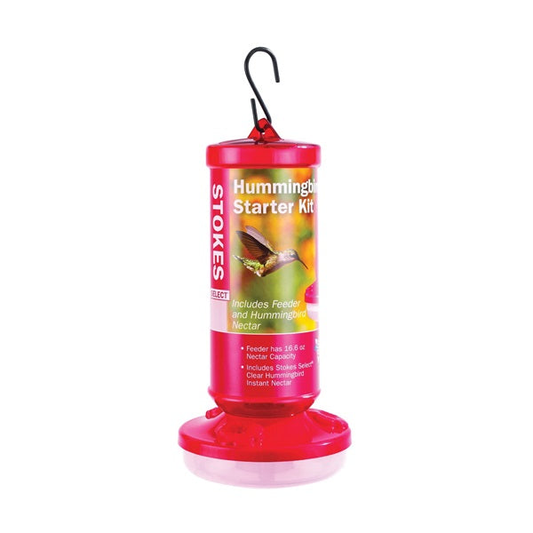 Stokes Select 38136 Bird Starter Kit, 16.6 oz, Plastic, Red, 8-1/2 in H