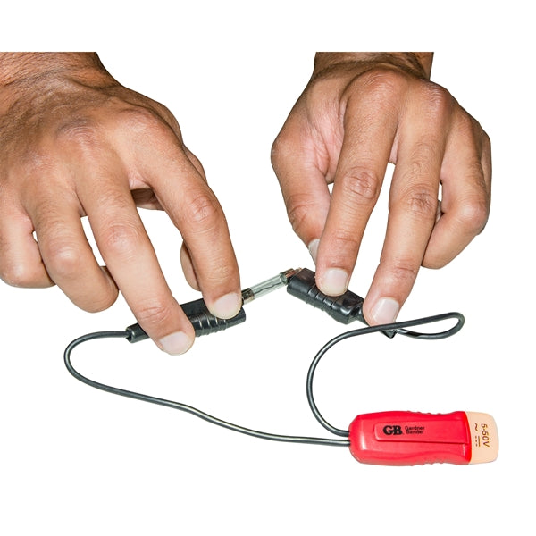 GB GET-3202 Twin Probe Circuit Tester, 5 to 50 V, Functions: Voltage, Red