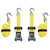 SmartStrap 159 Tie-Down, 1-1/2 in W, 14 ft L, Polyester, Yellow, 1667 lb, Hook End Fitting, Steel End Fitting