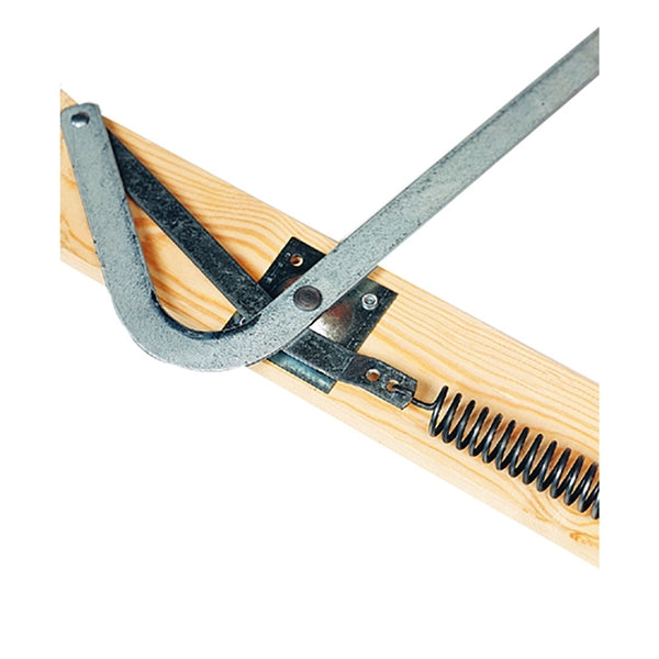 Louisville Champion Series CL224P Attic Ladder, 8 ft 9 in to 10 ft H Ceiling, 22-1/2 x 54 in Ceiling Opening, 11-Step