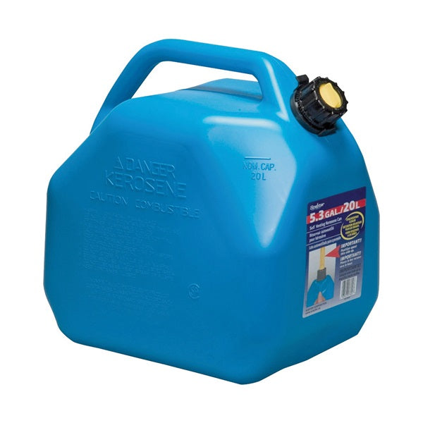 Scepter 07624 Gas Can, 5.3 gal Capacity, Polyethylene, Blue