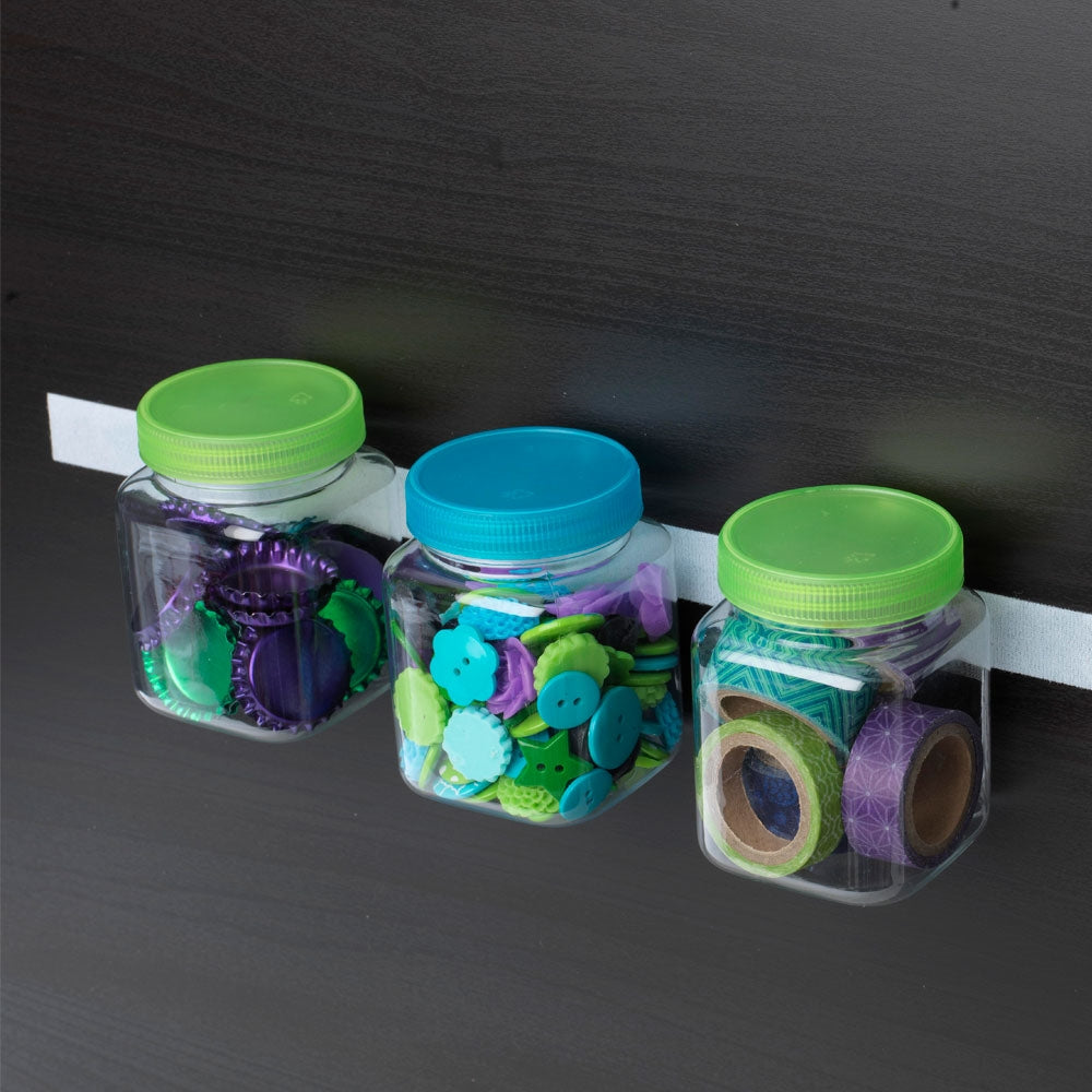 VELCRO Brand 91325 Fastener, 3/4 in W, 15 ft L, Clear, 5 lb