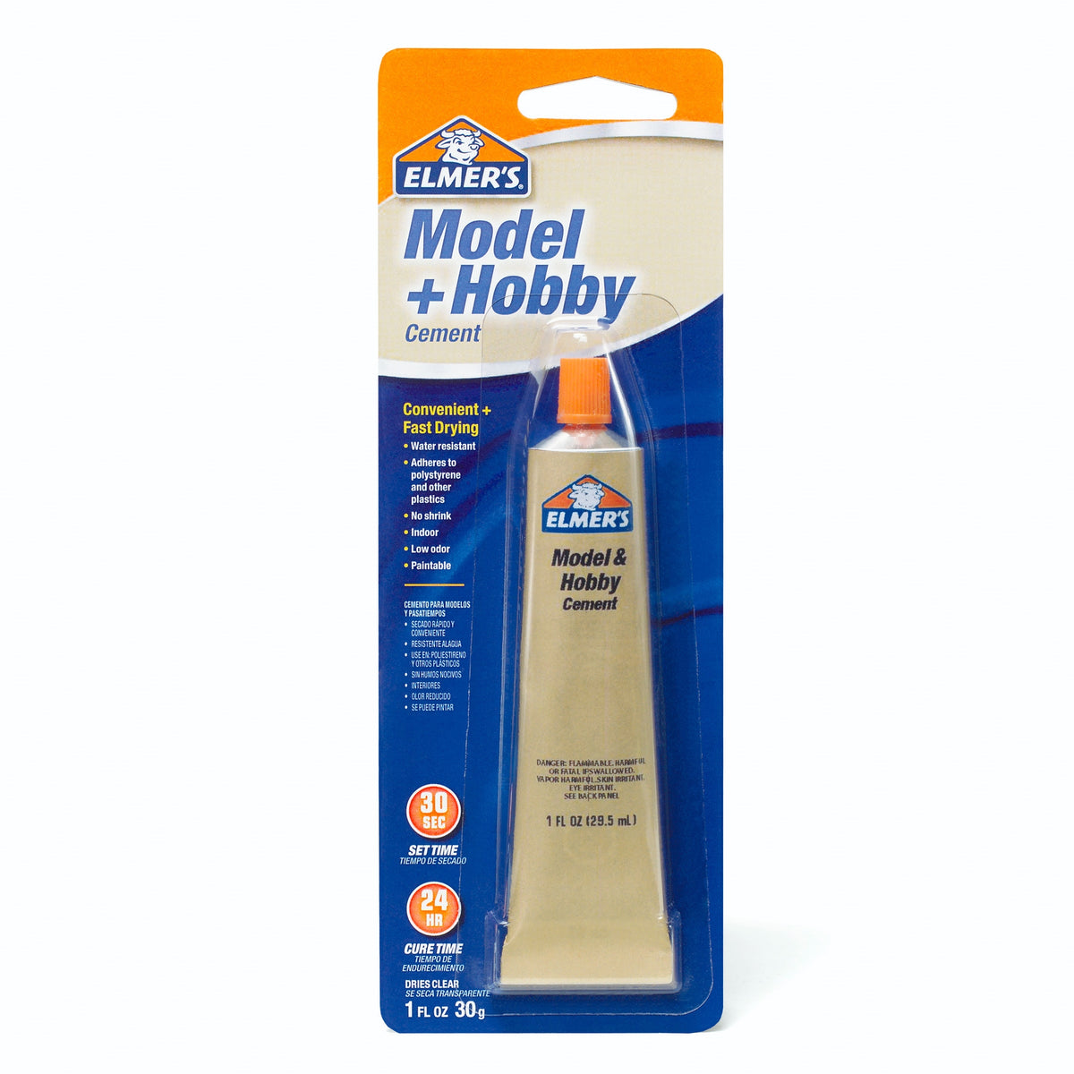 Elmers E1013 Model and Hobby Cement, Liquid, Ketone, Clear, 1 oz