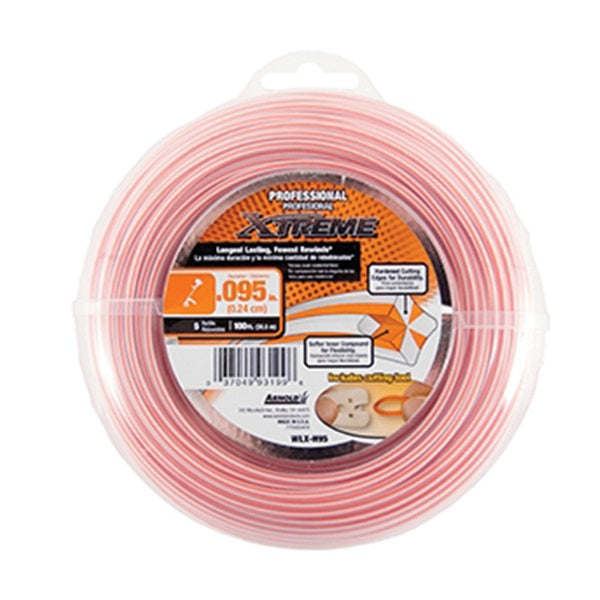Arnold Xtreme Professional WLX-H95 Trimmer Line, 0.095 in Dia, 100 ft L, Monofilament
