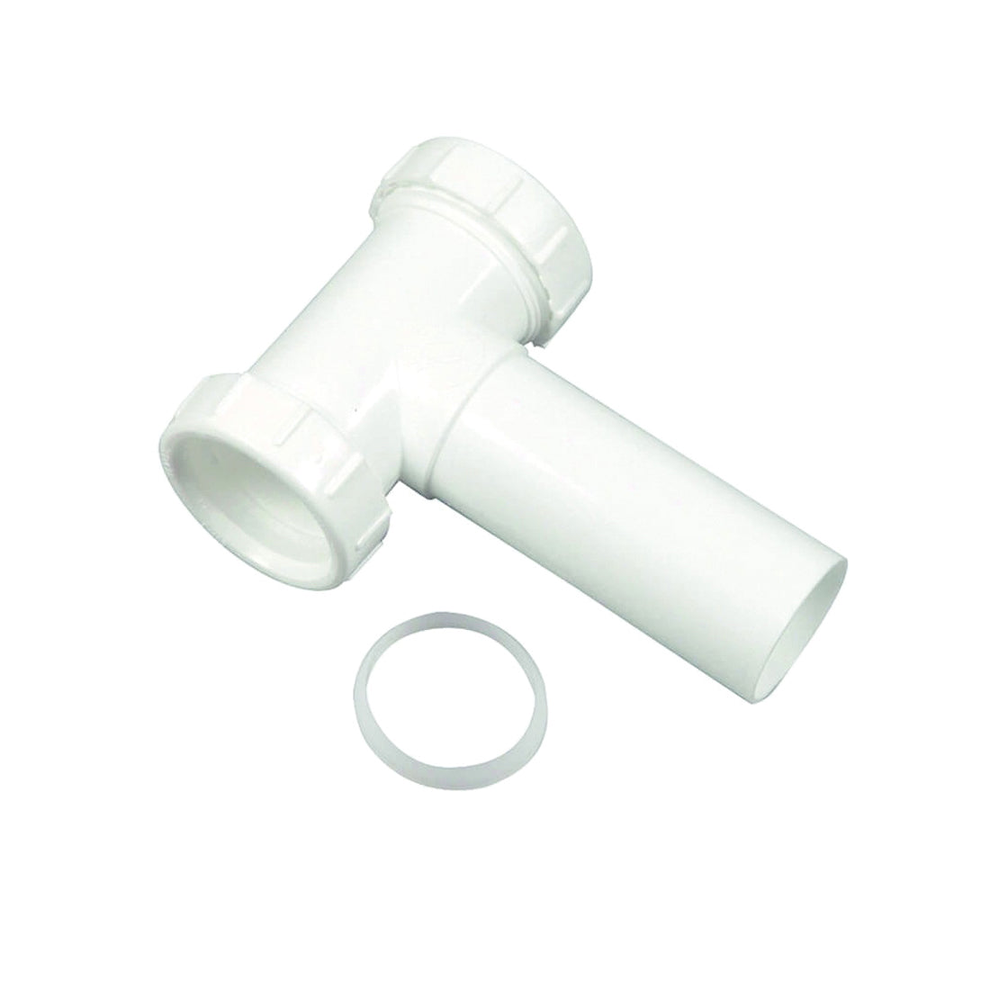 Danco 94012 Center Outlet, 1-1/2 in, Slip-Joint, Plastic, White