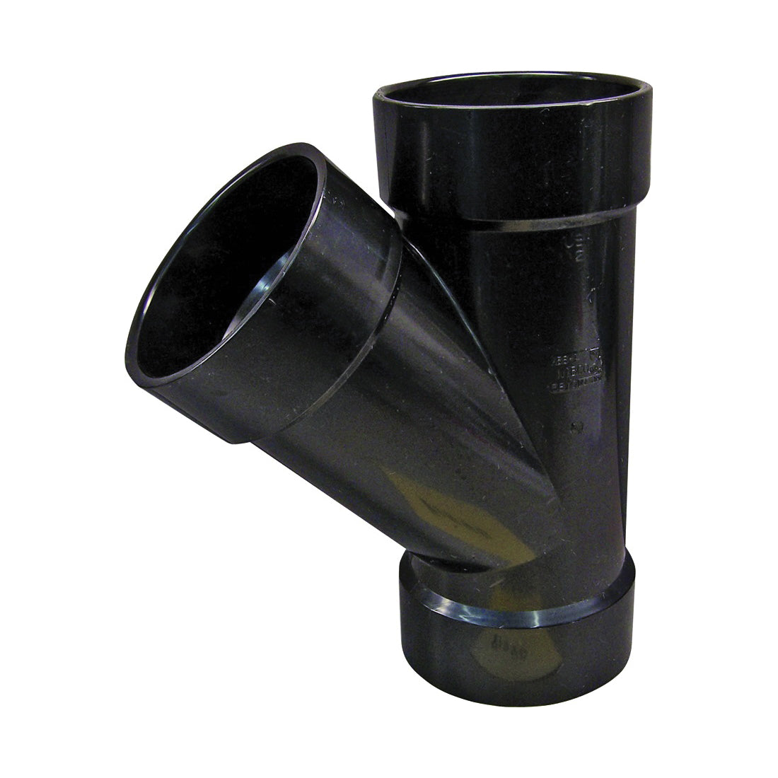 GENOVA 81020 Pipe Wye, 2 in, Hub, ABS, SCH 40 Schedule