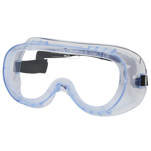 SAFETY WORKS 10031205 Safety Goggles, Anti-Fog, Impact, Splash Lens, Vinyl Lens, Vinyl Frame, Clear Frame