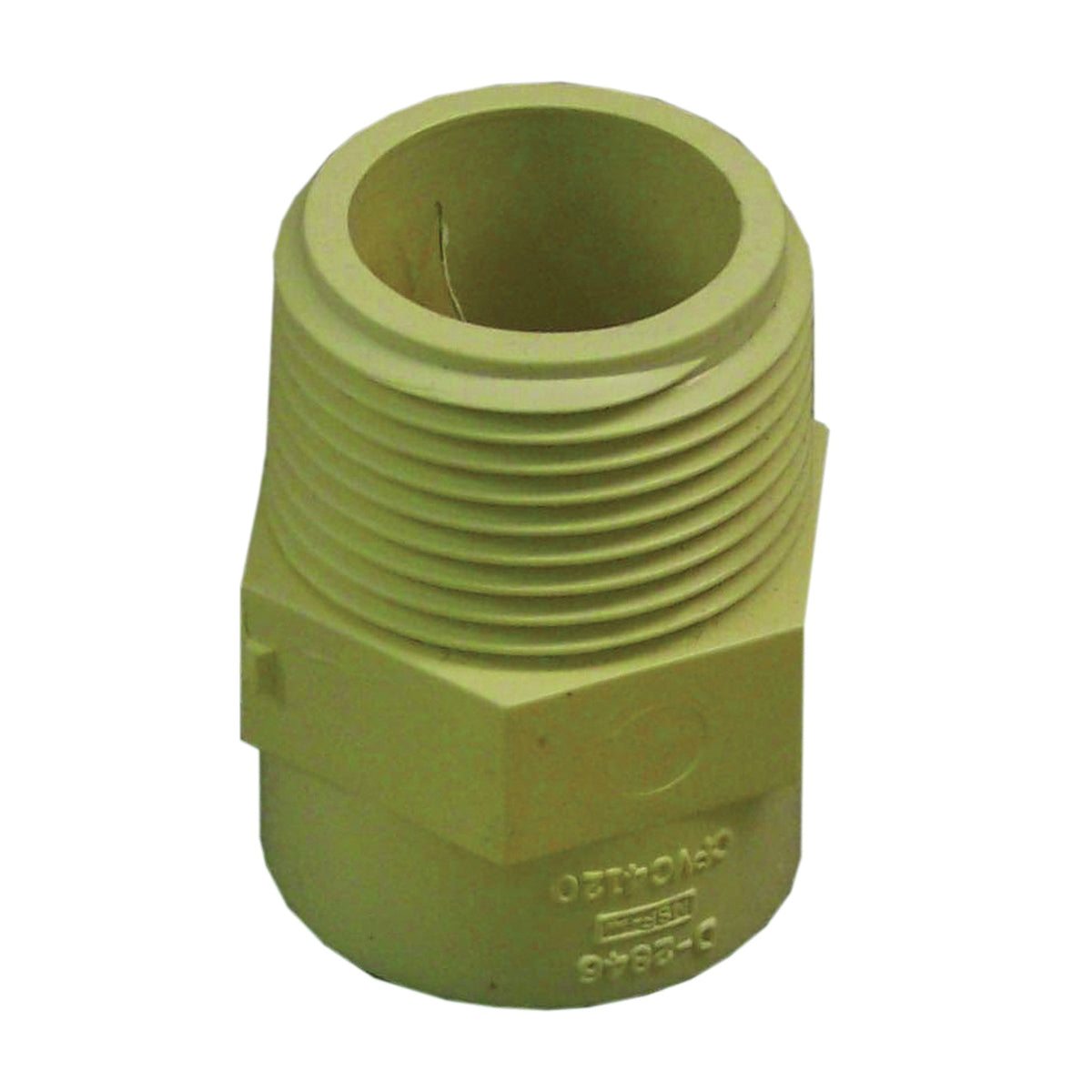 GENOVA 500 Series 50410 Pipe Adapter, 1 in, MIP x Slip, CPVC, 100 psi Pressure