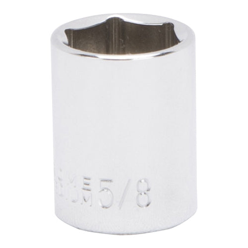 Vulcan MT6495188 Drive Socket, 5/8 in Socket, 3/8 in Drive, 6-Point, Chrome Vanadium Steel, Chrome