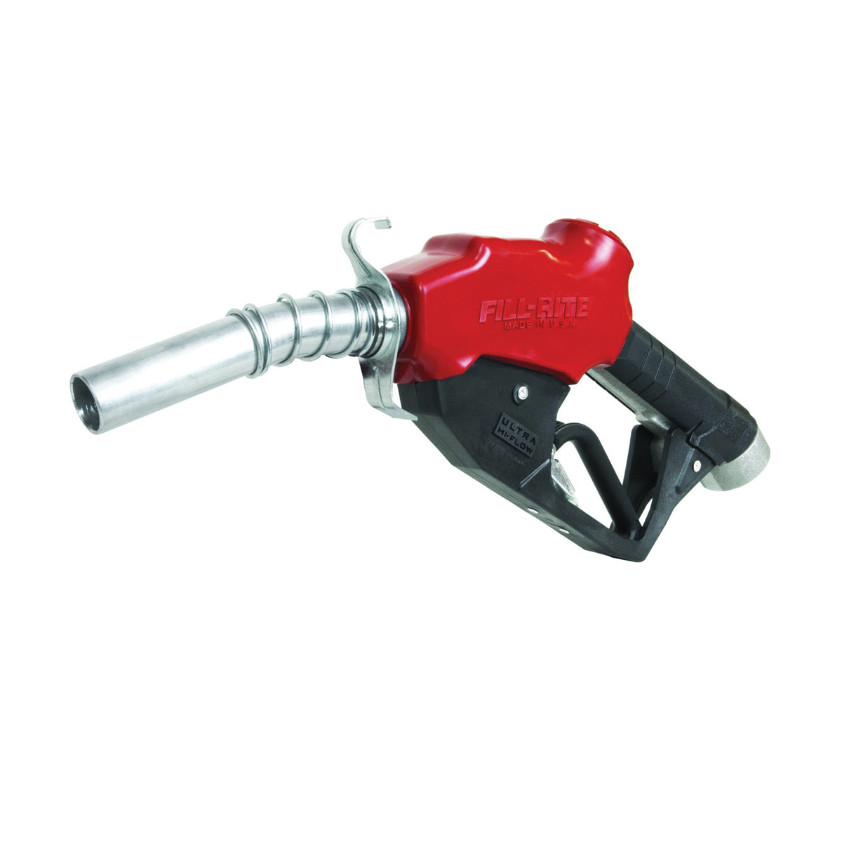 Fill-Rite N100DAU13 Fuel Nozzle, 1 in, FNPT, 5 to 40 gpm, Aluminum, Red