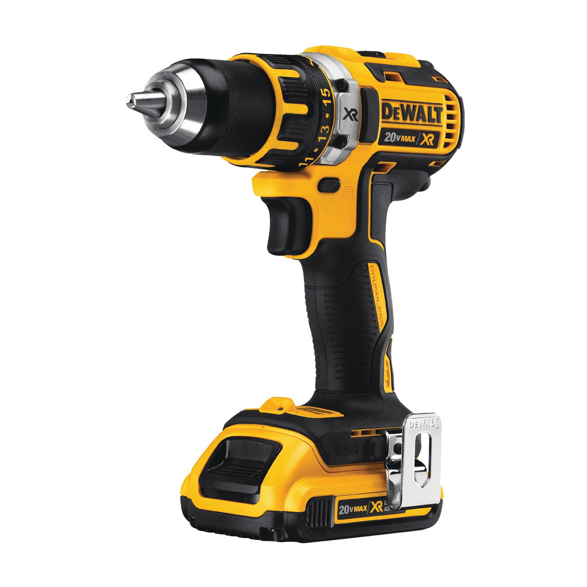 DeWALT DCD791D2/DCD790D2 20V Max XR Brushless Compact Drill/Driver Kit (Includes (2) 20V Max XR 2.0ah Batteries, Charger, Belt Hook, and Kit Box)