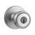 Kwikset 400T26D6ALRCSK3BX Keyed Entry Knob, Brass, Satin Chrome