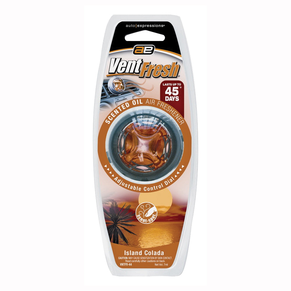 Auto Expressions Vent Fresh VNTFR-44 Air Freshener, Liquid, Island Colada