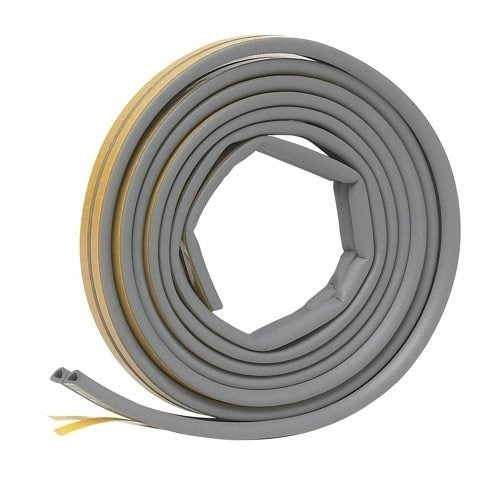 Frost King V27GA Weatherseal, 9/16 in W, 10 ft L, EPDM Rubber, Gray