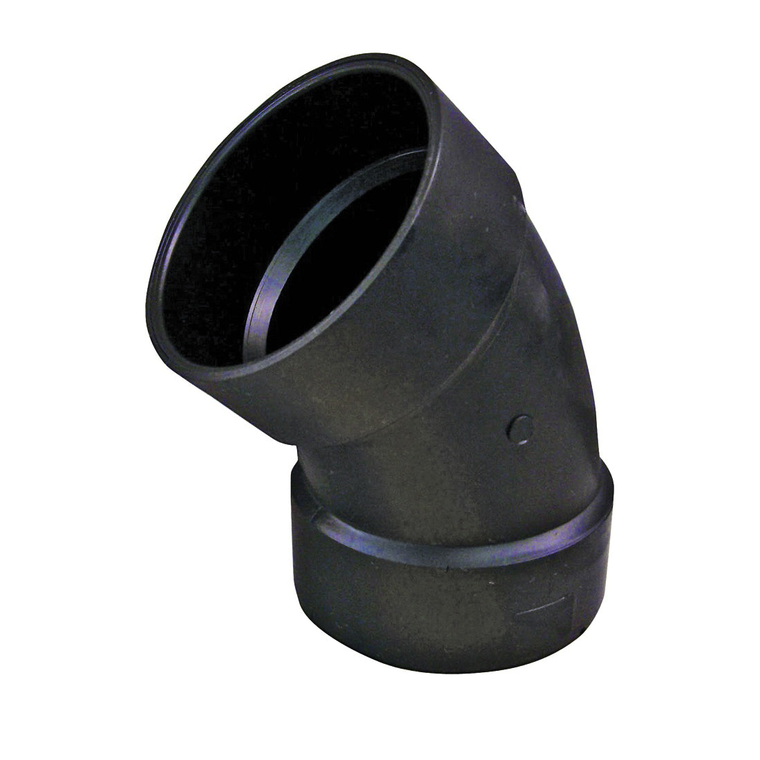 GENOVA 83620 Pipe Elbow, 2 in, Hub, 45 deg Angle, ABS, SCH 40 Schedule