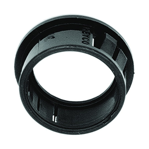 Jandorf 61432 Conduit Bushing, Nylon, Black, 3/4 in Dia Panel Hole, 0.453 in Thick Panel