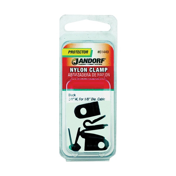 Jandorf 61449 Cable Clamp, Nylon, Black