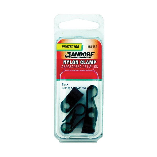 Jandorf 61452 Cable Clamp, Nylon, Black
