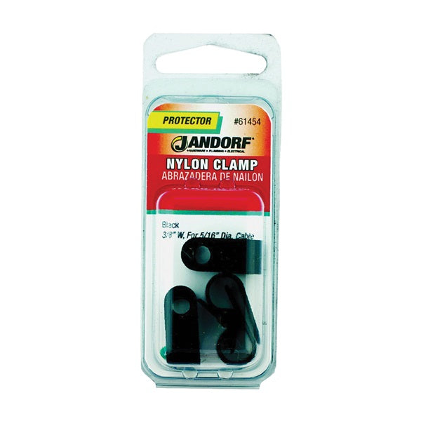 Jandorf 61454 Cable Clamp, Nylon, Black