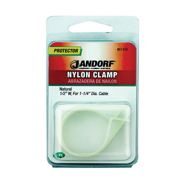 Jandorf 61458 Cable Clamp, Nylon, Natural